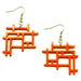 Horn & Lacquer Earrings #13375 - HORN JEWELRY