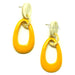 Horn & Lacquer Earrings #13376 - HORN JEWELRY