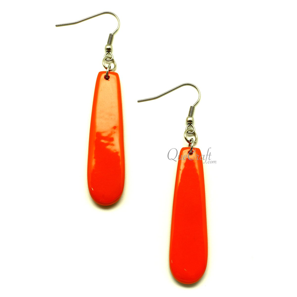 Horn & Lacquer Earrings #13377 - HORN JEWELRY