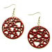 Horn & Lacquer Earrings #13379 - HORN JEWELRY