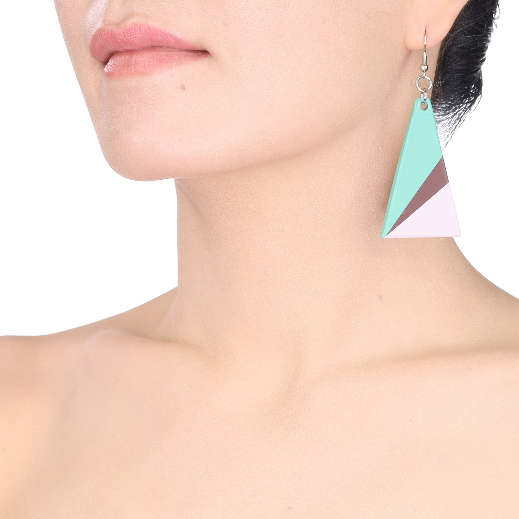 Horn & Lacquer Earrings #13890 - HORN JEWELRY