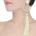 Horn & Tassel Earrings #13996 - HORN JEWELRY