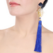 Horn & Tassel Earrings #14006 - HORN JEWELRY