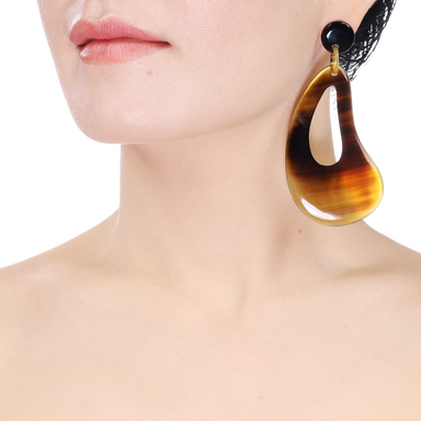Horn Earrings #14028 - HORN JEWELRY
