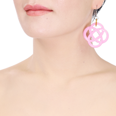 Horn & Lacquer Earrings #14049 - HORN JEWELRY