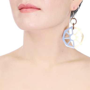 Horn & Lacquer Earrings #14050 - HORN JEWELRY