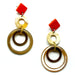 Horn & Lacquer Earrings #11607 - HORN JEWELRY