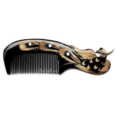 Horn & Shell Hair Comb #10690 - HORN JEWELRY