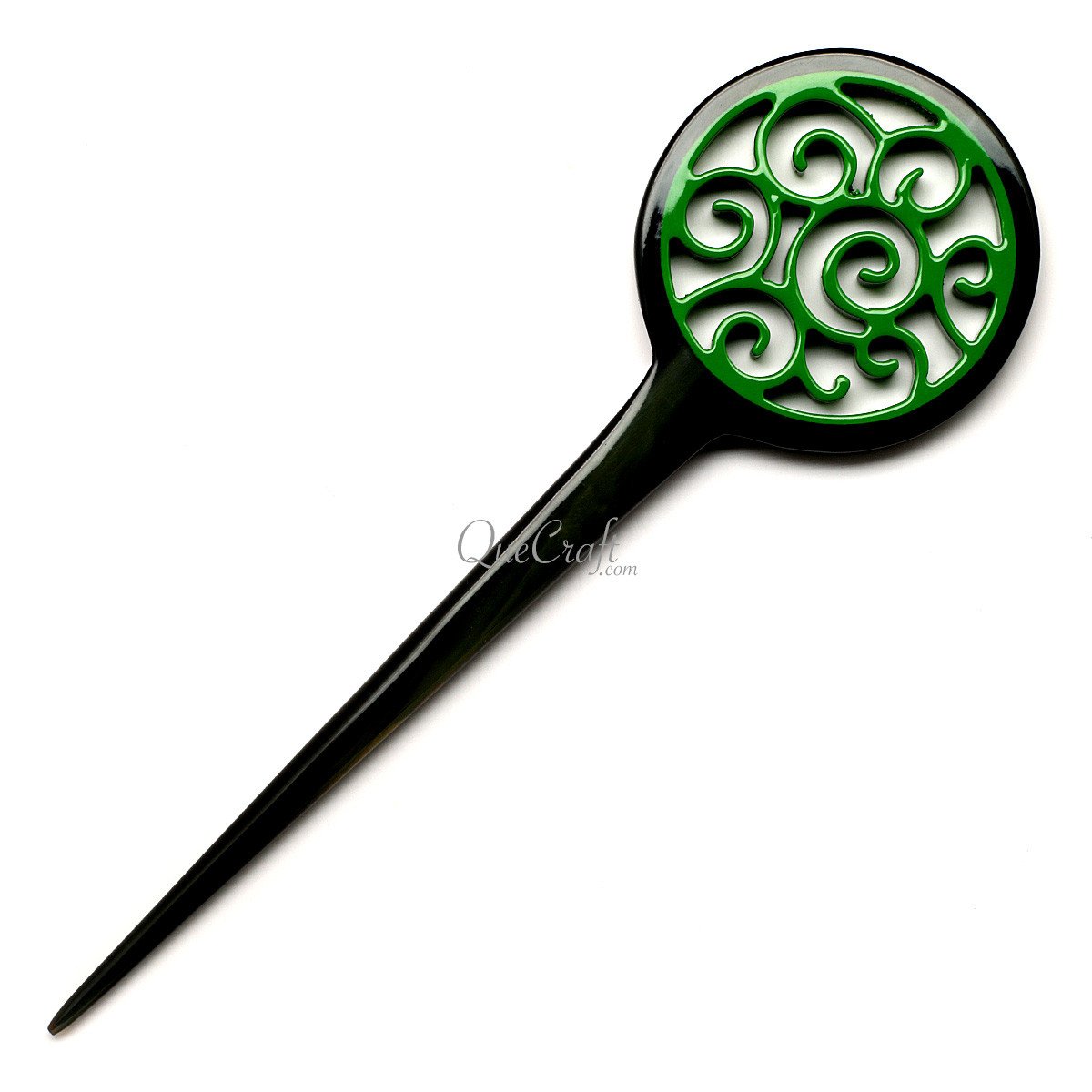 Horn & Lacquer Hair Stick #12601 - HORN JEWELRY