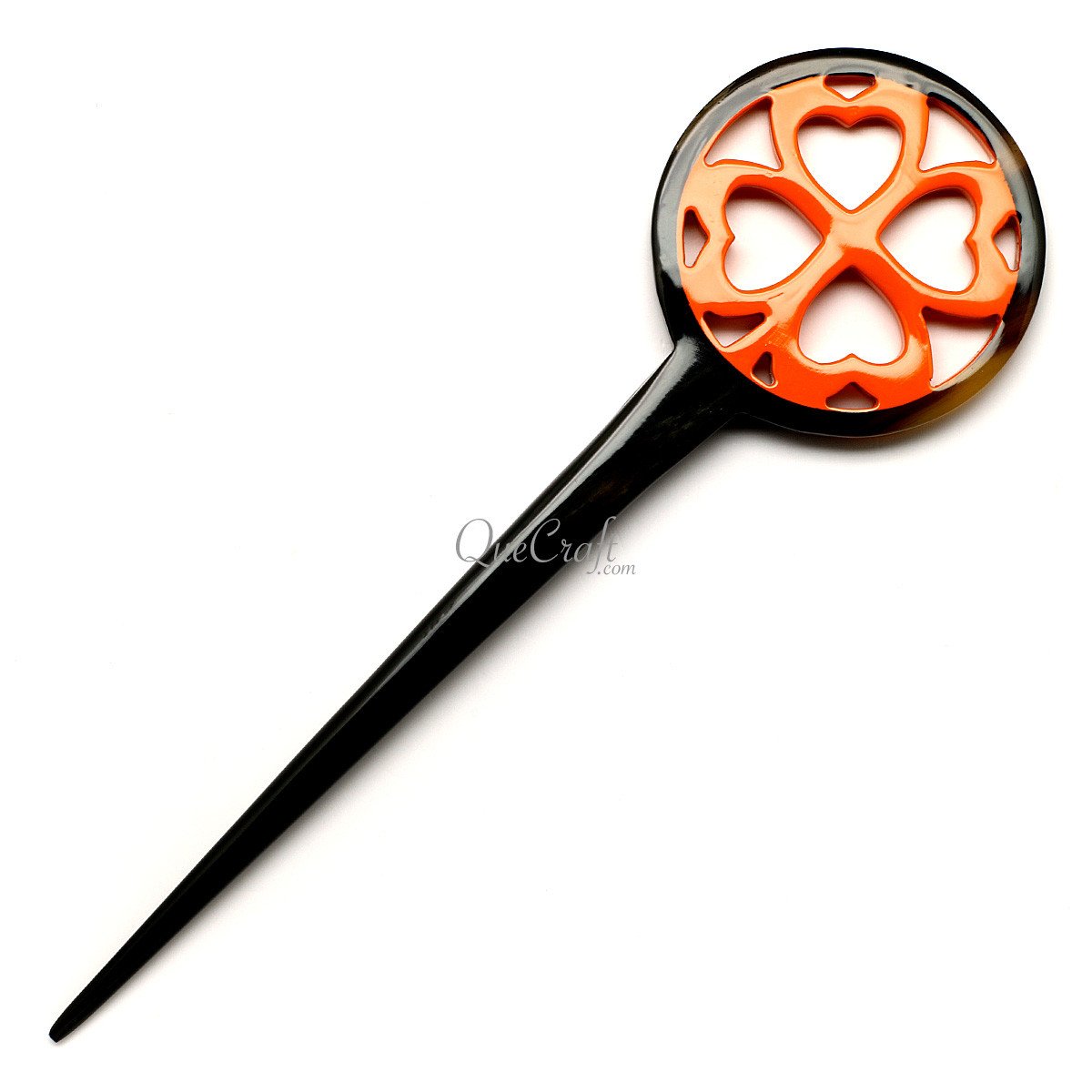 Horn & Lacquer Hair Stick #12606 - HORN JEWELRY
