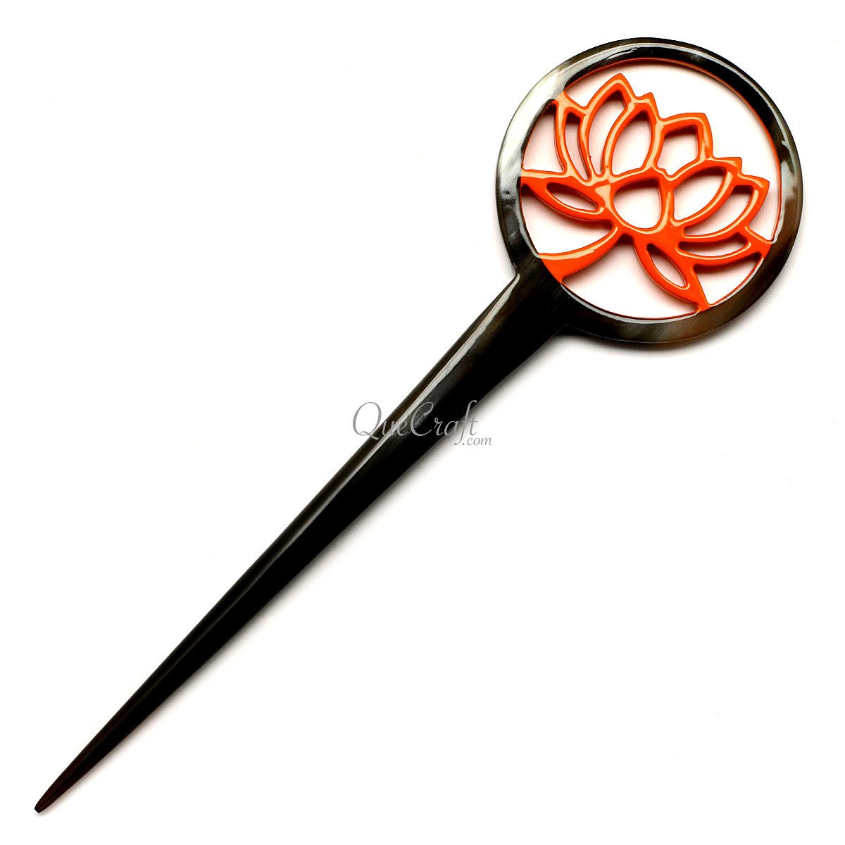Horn & Lacquer Hair Stick #12607 - HORN JEWELRY