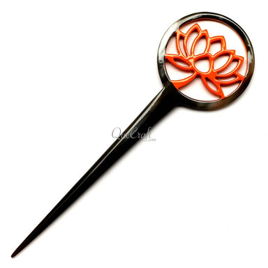 Horn & Lacquer Hair Stick #12607 - HORN JEWELRY
