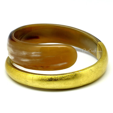 Horn & Lacquer Bangle Bracelet #9822 - HORN JEWELRY