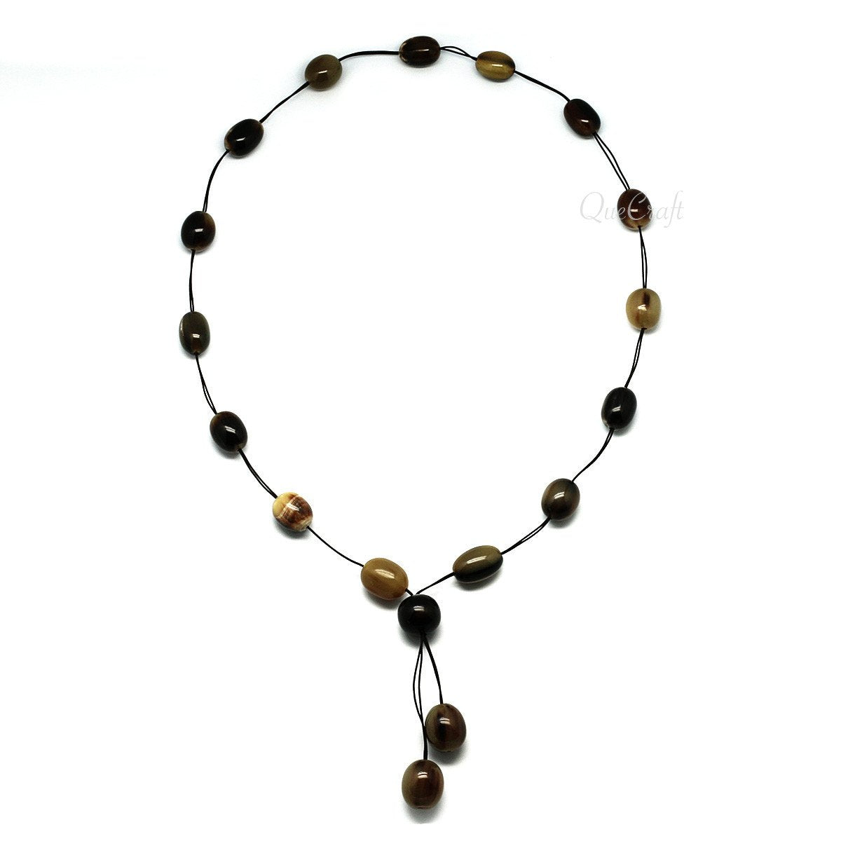 Horn Beaded Necklace #4161 - HORN JEWELRY
