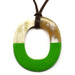 Horn & Lacquer Pendant #6025 - HORN JEWELRY