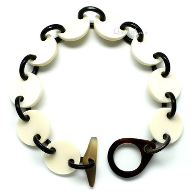Bone & Horn Chain Bracelet #9965 - HORN JEWELRY