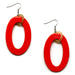 Horn & Lacquer Earrings #9792 - HORN JEWELRY
