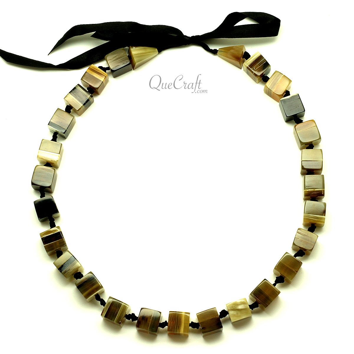 Horn Beaded Necklace #13448 - HORN JEWELRY