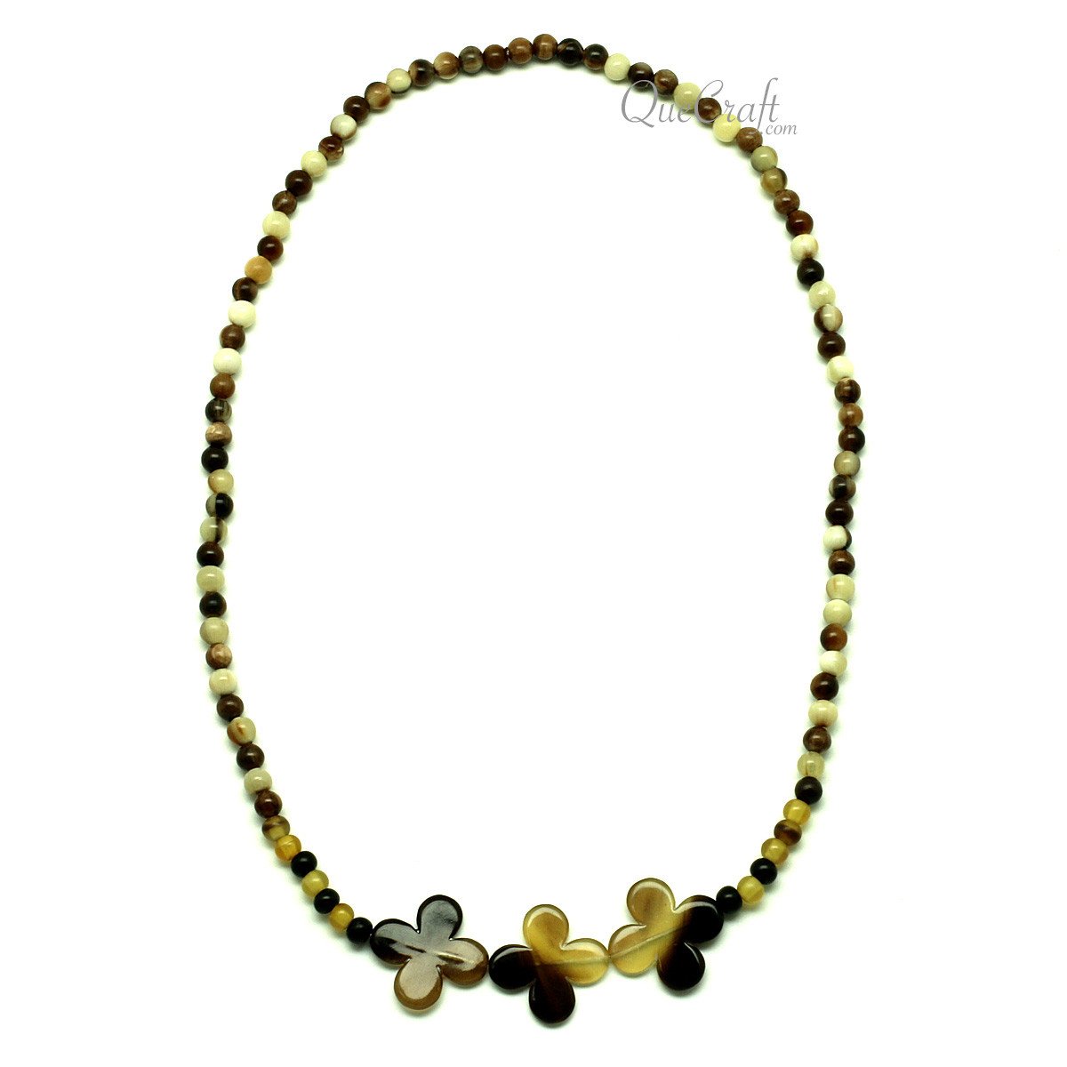 Horn Beaded Necklace #12918 - HORN JEWELRY