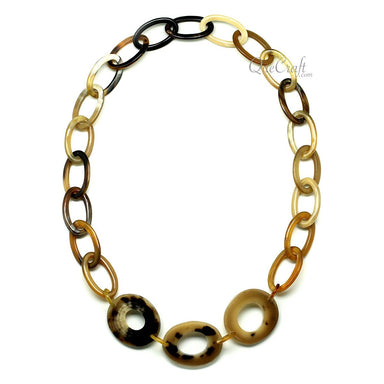 Horn Chain Necklace #10094 - HORN JEWELRY