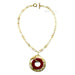 Horn & Lacquer Chain Necklace #11655 - HORN JEWELRY