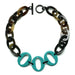 Horn & Lacquer Chain Necklace #11981 - HORN JEWELRY