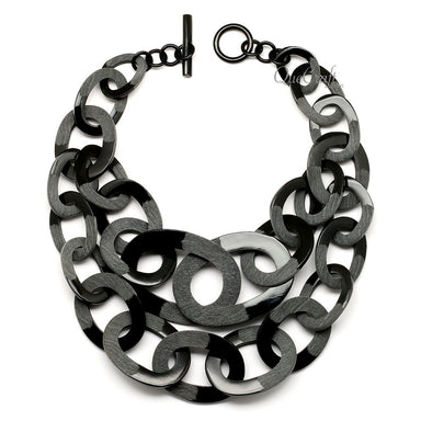 Horn Chain Necklace #12446 - HORN JEWELRY