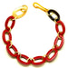 Horn & Lacquer Chain Necklace #12610 - HORN JEWELRY