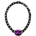 Horn & Lacquer Chain Necklace #12676 - HORN JEWELRY