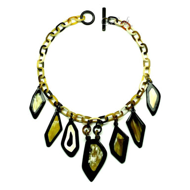 Horn Chain Necklace #12728 - HORN JEWELRY