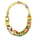 Horn & Lacquer Chain Necklace #12805 - HORN JEWELRY