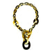 Ebony & Horn Chain Necklace #12812 - HORN JEWELRY