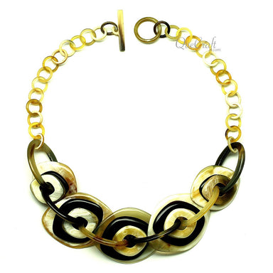 Horn Chain Necklace #12844 - HORN JEWELRY