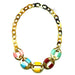 Horn & Lacquer Chain Necklace #12847 - HORN JEWELRY