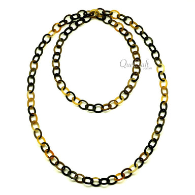 Horn Chain Necklace #13386 - HORN JEWELRY