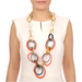 Horn & Lacquer Chain Necklace #13542 - HORN JEWELRY