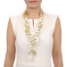 Horn & Lacquer Chain Necklace #13544 - HORN JEWELRY