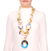 Horn & Lacquer Chain Necklace #13613 - HORN JEWELRY