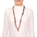 Horn & Lacquer Chain Necklace #13622 - HORN JEWELRY