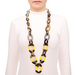 Horn & Lacquer Chain Necklace #13652 - HORN JEWELRY
