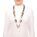Horn & Lacquer Chain Necklace #13660 - HORN JEWELRY