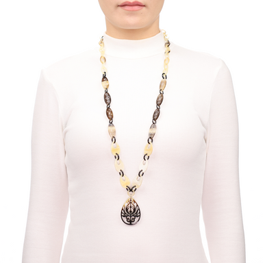 Horn Chain Necklace #13672 - HORN JEWELRY