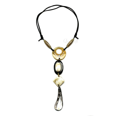 Horn String Necklace #4129 - HORN JEWELRY