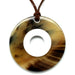 Horn & Lacquer Pendant #11436 - HORN JEWELRY