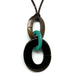 Horn & Lacquer Pendant #11450 - HORN JEWELRY