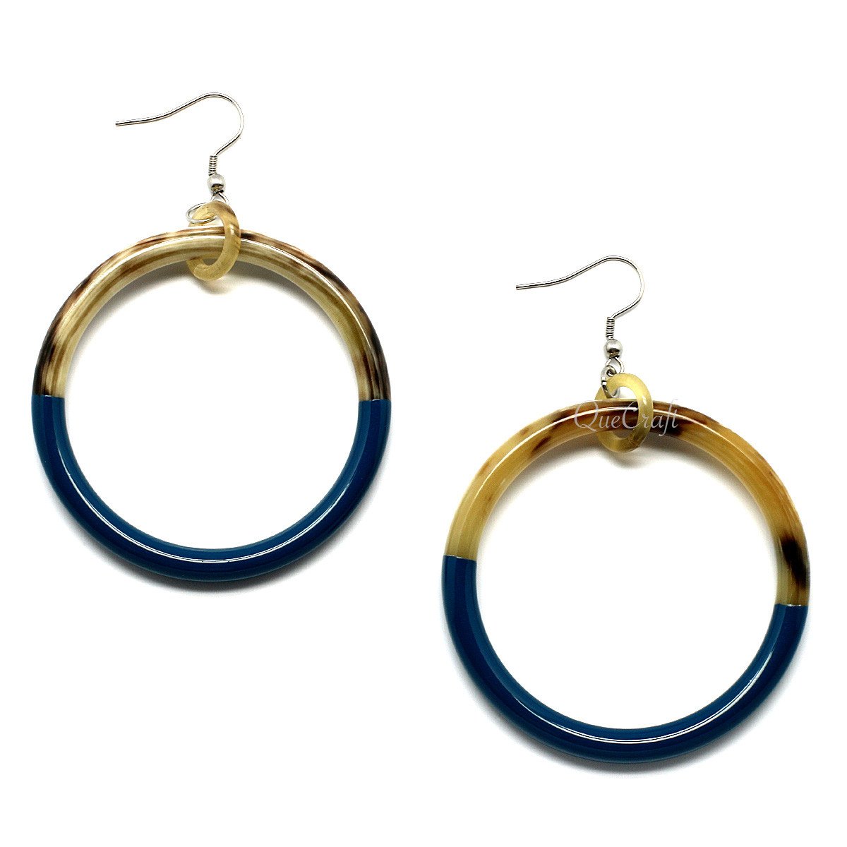 Horn & Lacquer Earrings #9777 - HORN JEWELRY
