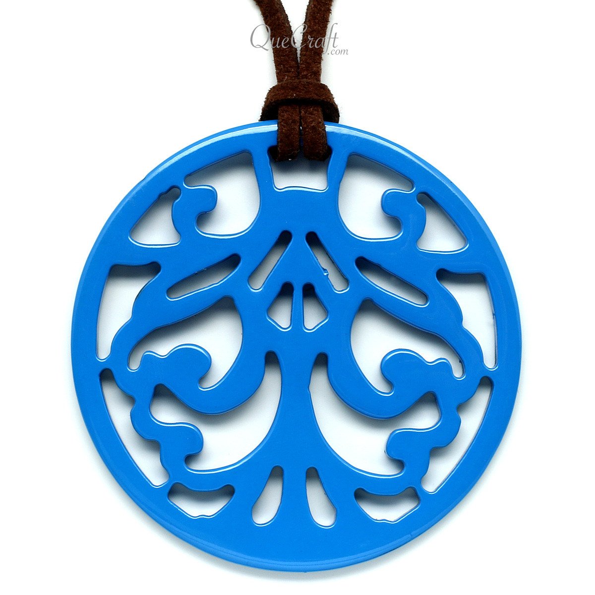 Horn & Lacquer Pendant #11677 - HORN JEWELRY