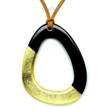 Horn & Lacquer Pendant #11720 - HORN JEWELRY