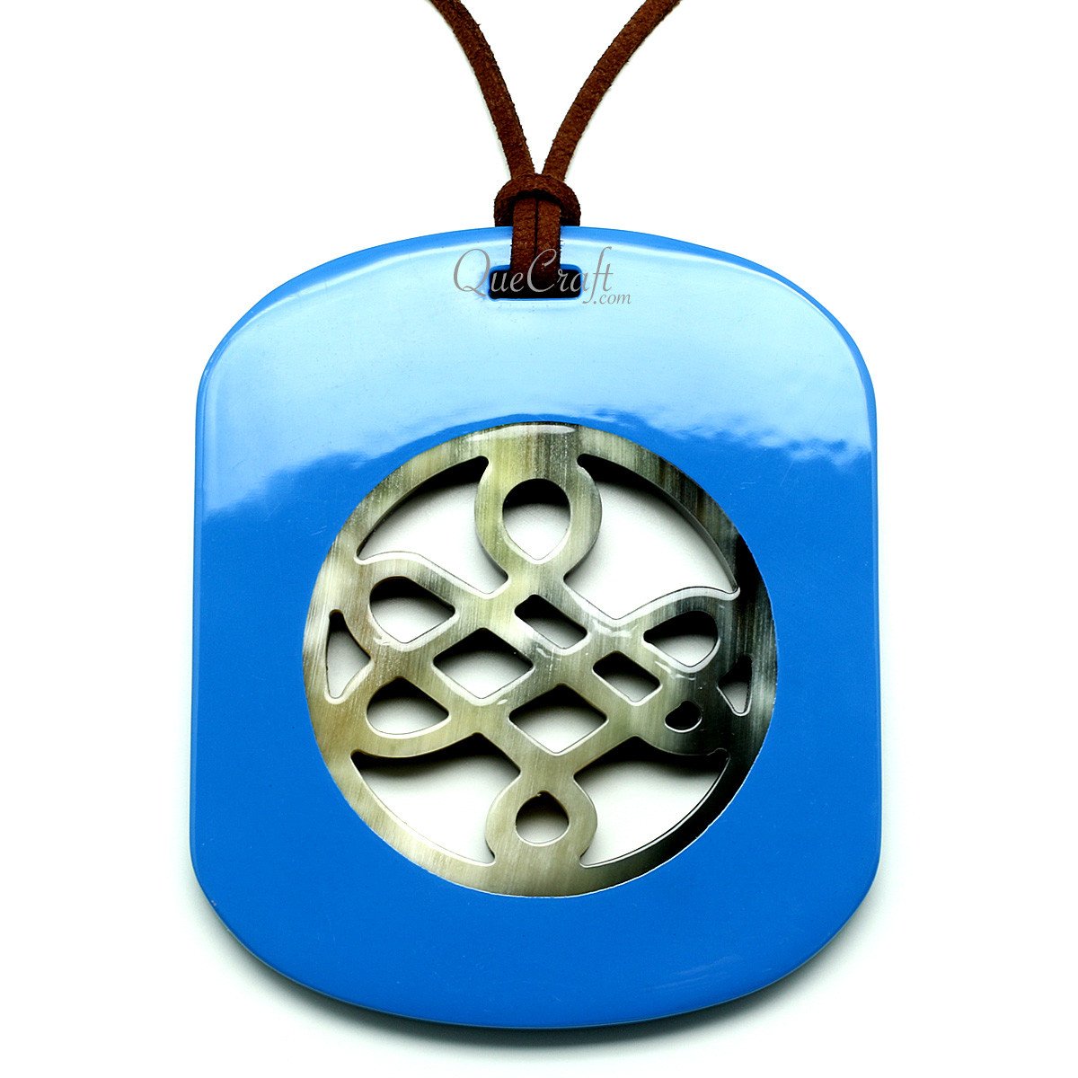 Horn & Lacquer Pendant #12066 - HORN JEWELRY
