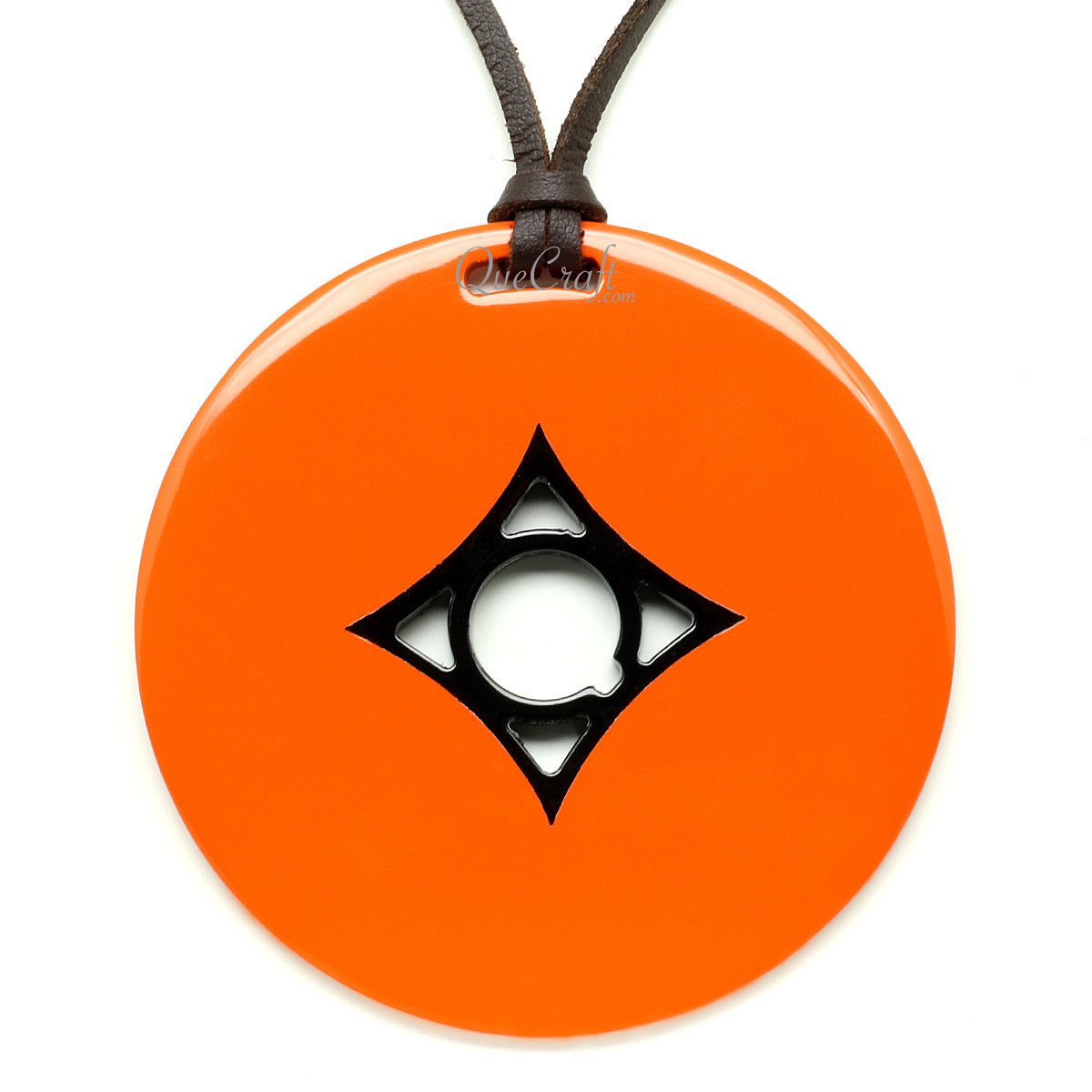 Horn & Lacquer Pendant #12142 - HORN JEWELRY
